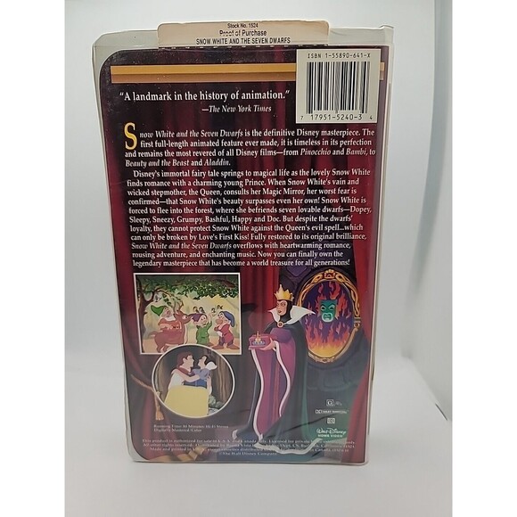 PETER PAN (VHS, 1990) Walt Disney’s Classic, Black Diamond Edition and Many more - Picture 5 of 11